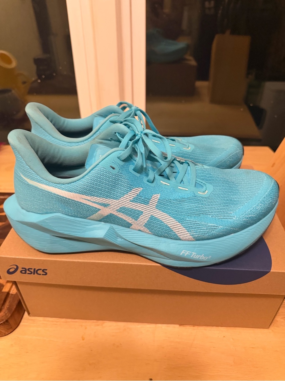 ASICS Novablast 6 Men’s 13 Energy Aqua